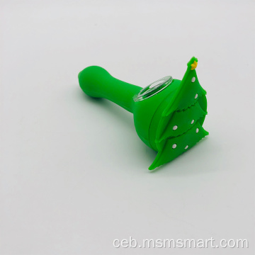 christmas tree silicone water pipe pagpanigarilyo